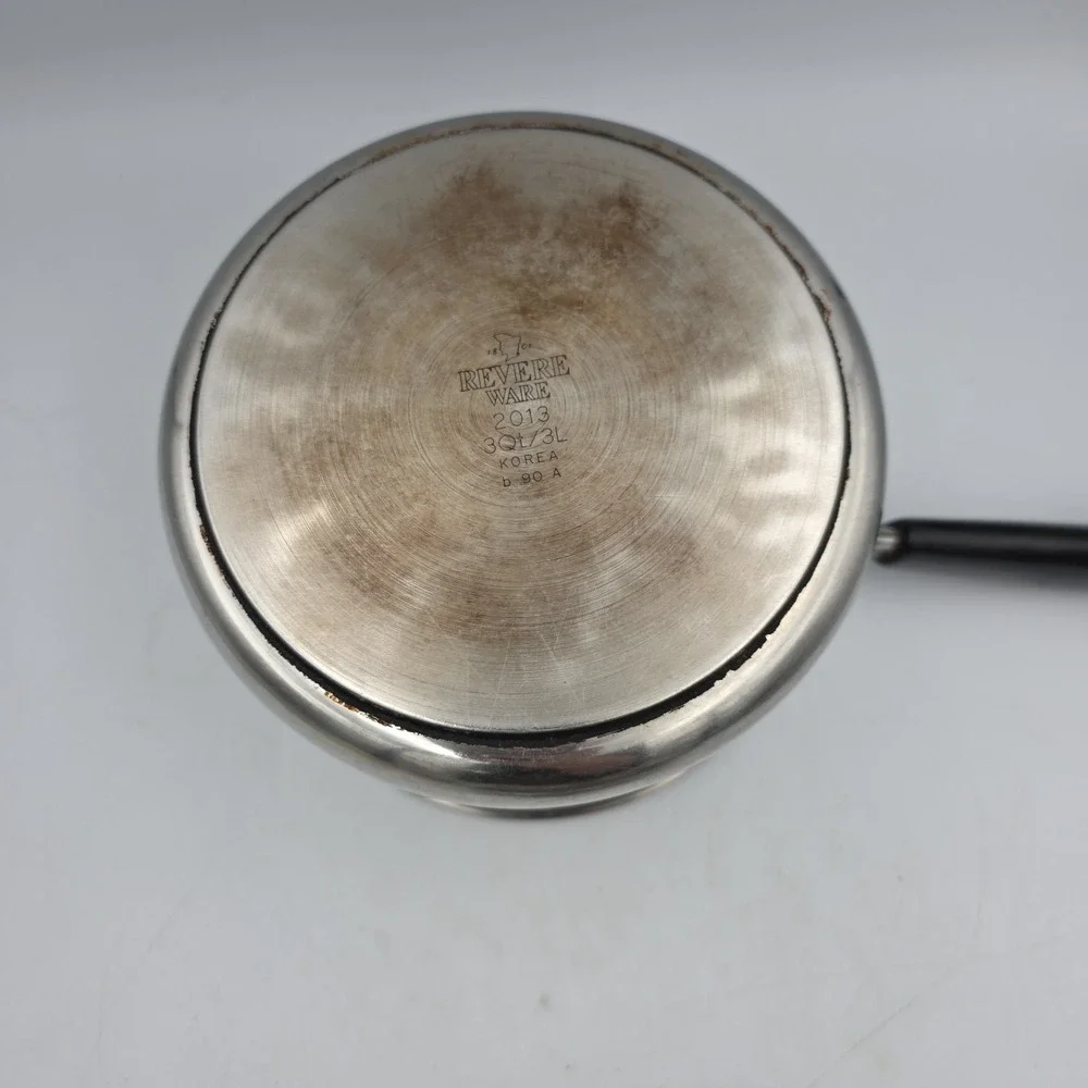 1801 Revere Ware 3 Quart Sauce Pan Pot w/Lid